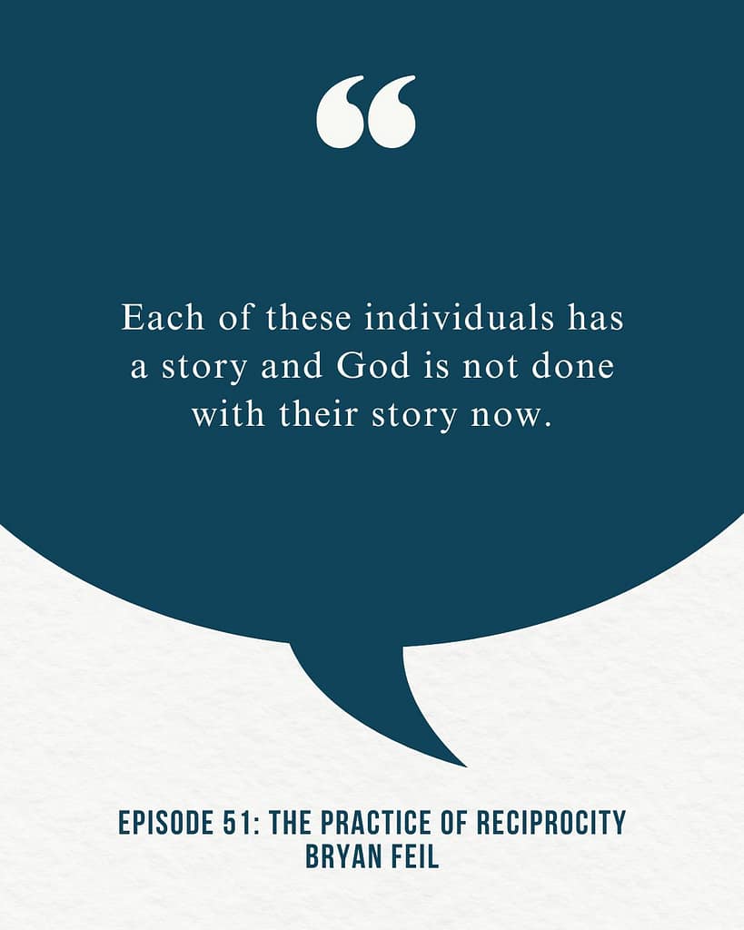 "Each of these individuals has a story and God is not done with their story now." 