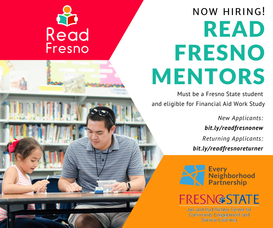 Now Hiring: Read Fresno Mentors